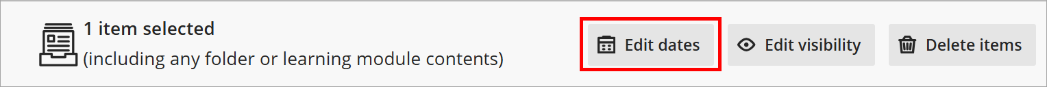 Edit dates option highlighted.