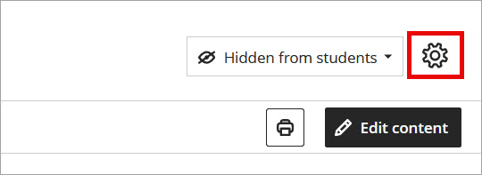 Document Settings gear highlighted