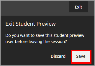 Save button selected