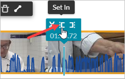 The Set In icon visible on the timeline.