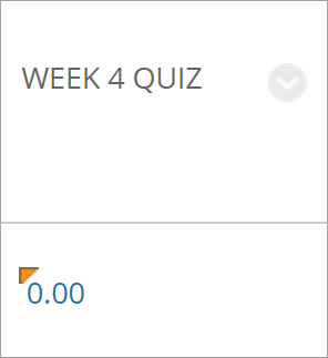 An orange arrow appears next to a manually overridden grade.